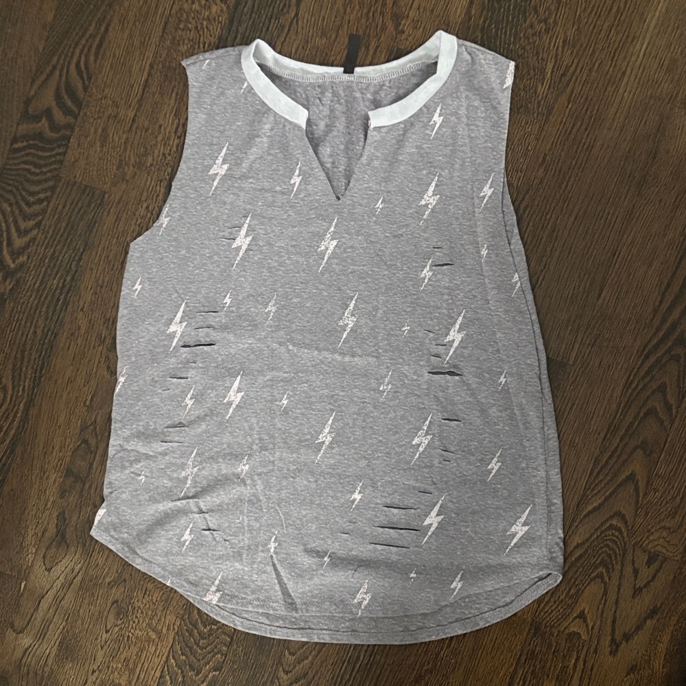 Stylish Kids Tank Top with Lightning Design